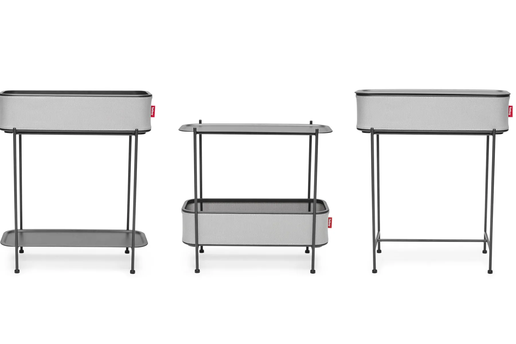 Fatboy Adoreganizer Table d’appoint multifonctionnelle, gris, 65.5x29x76.5 cm