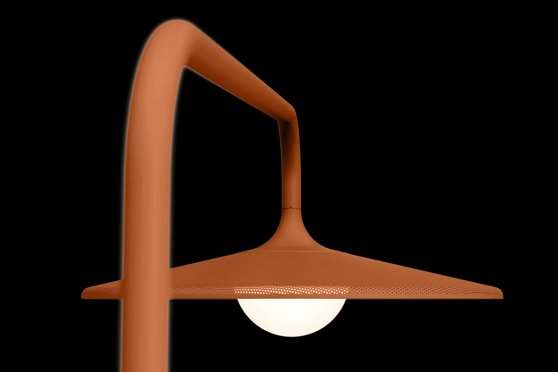 Fatboy Archigrande Lampe sur pied d’extérieur, rouge, 180x84x233 cm