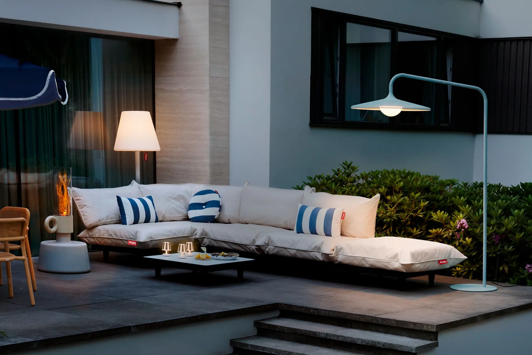 Fatboy Archigrande Lampe sur pied d’extérieur, vert, 180x84x233 cm