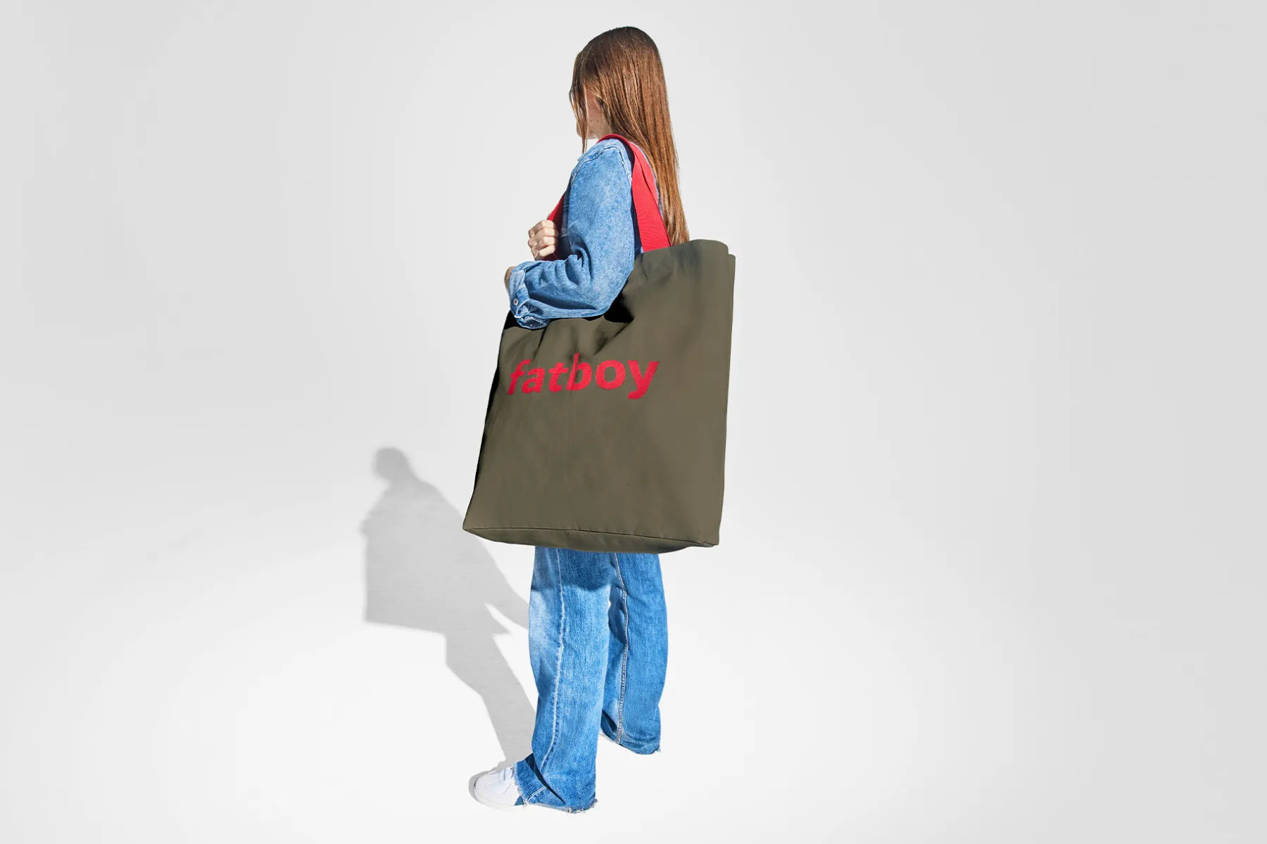 Fatboy Baggy-Bag Sac en coton, vert, 61x55 cm