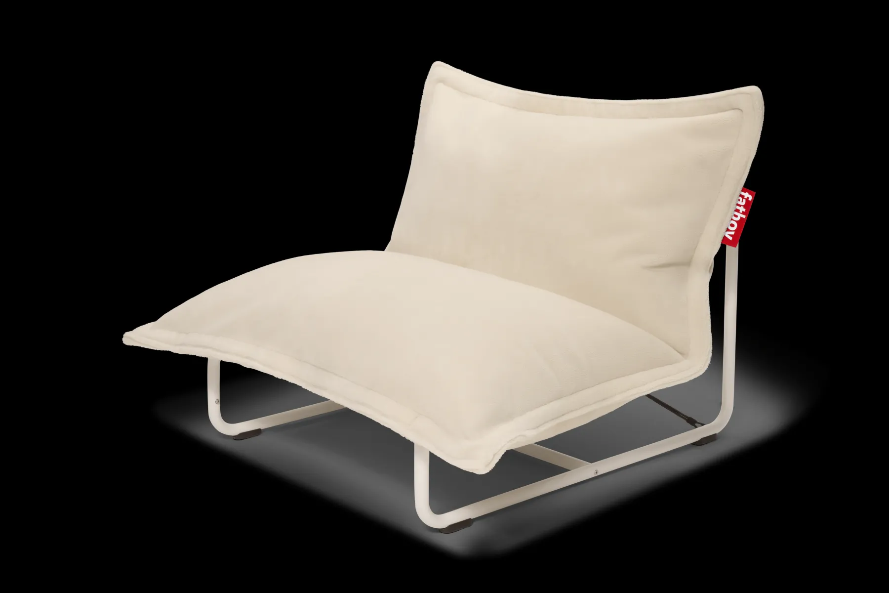 Fatboy Beanbase Fauteuil poire, blanc,cm