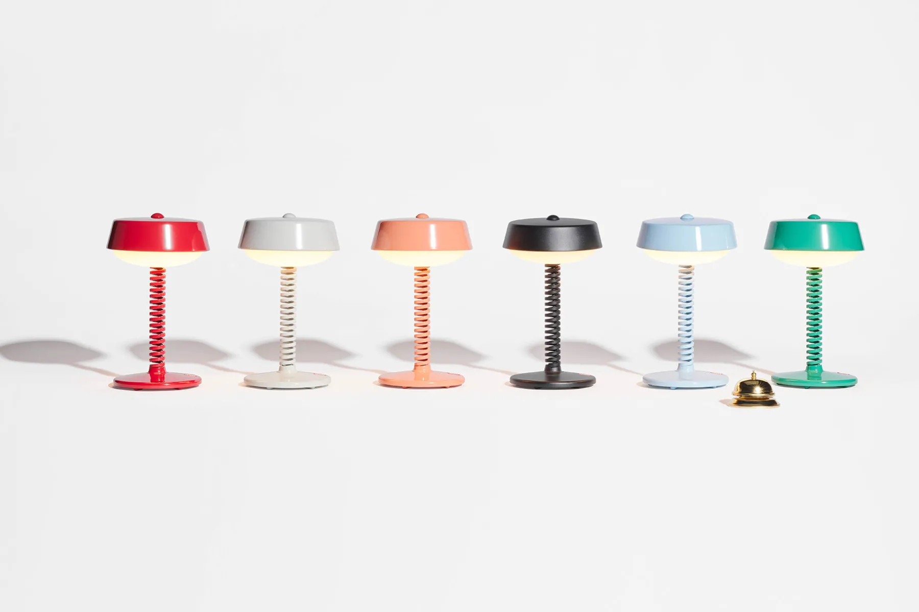 Fatboy Bellboy Lampe de table sans fil, rouge, 18x18x30 cm
