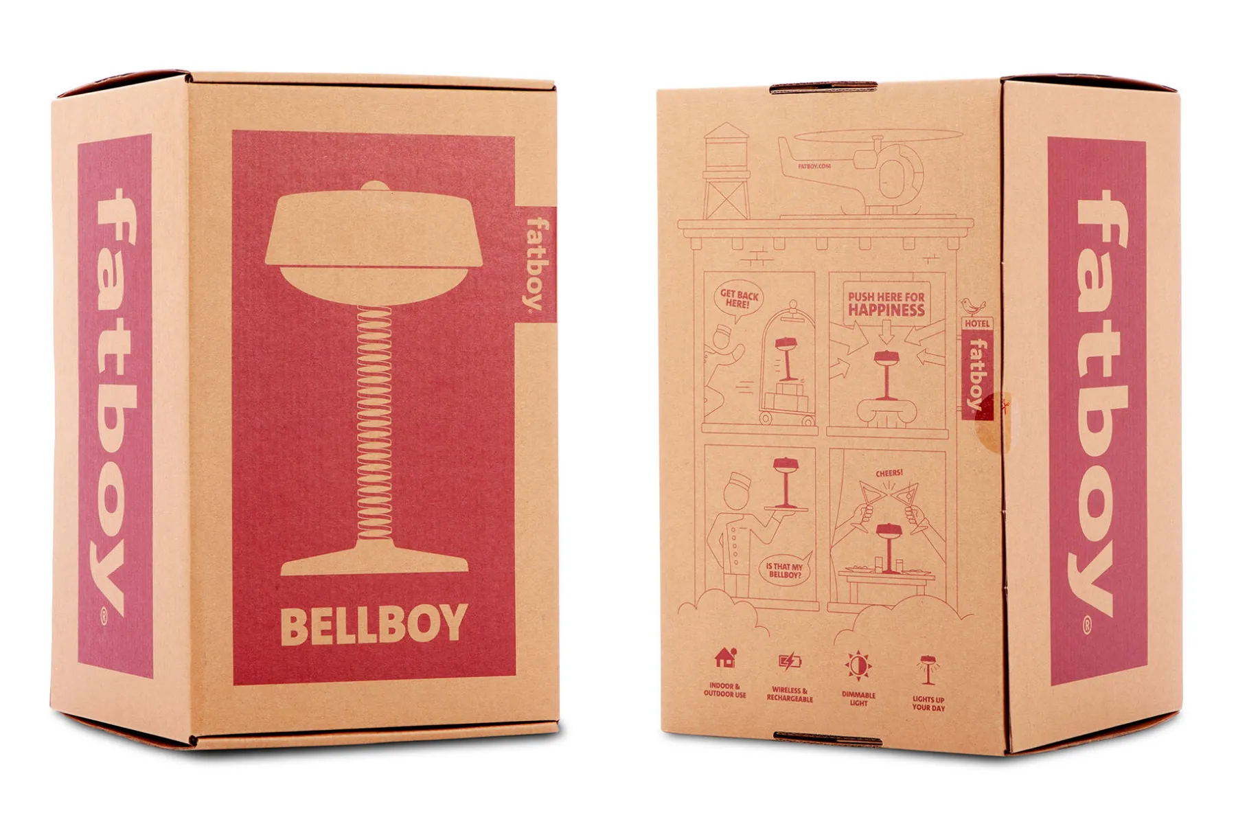 Fatboy Bellboy Lampe de table sans fil, black, 18x18x30 cm