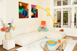 Fatboy Big Lebow Arc lamp, jaune, 186x234 cm