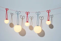 Fatboy Bolleke Mini set (3 pcs) Petites lampes rechargeables, rouge, 12x12 cm