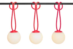 Fatboy Bolleke Mini set (3 pcs) Petites lampes rechargeables, rouge, 12x12 cm