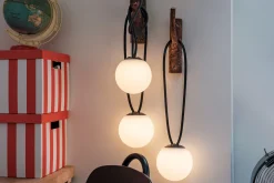Fatboy Bolleke Mini set (3 pcs) Petites lampes rechargeables, marron, 12x12 cm