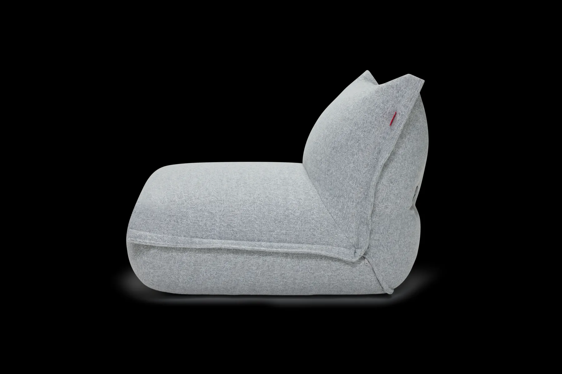 Fatboy BonBaron Slim Boucle Fauteuil lounge, gris, 102x85x75 cm