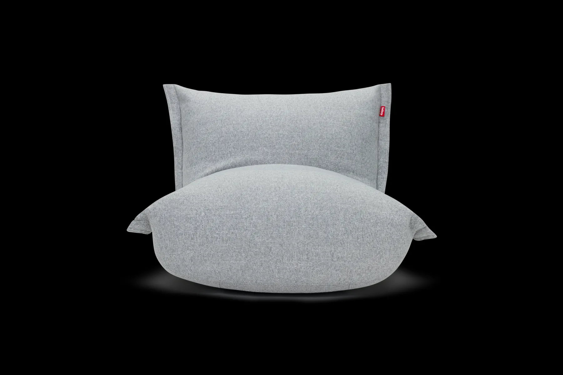 Fatboy BonBaron Slim Boucle Fauteuil lounge, gris, 102x85x75 cm