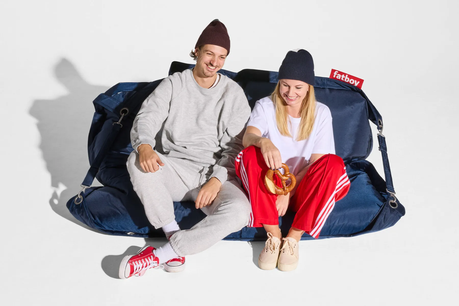Fatboy Buggle-Up Pouf, bleu, 137x185 cm