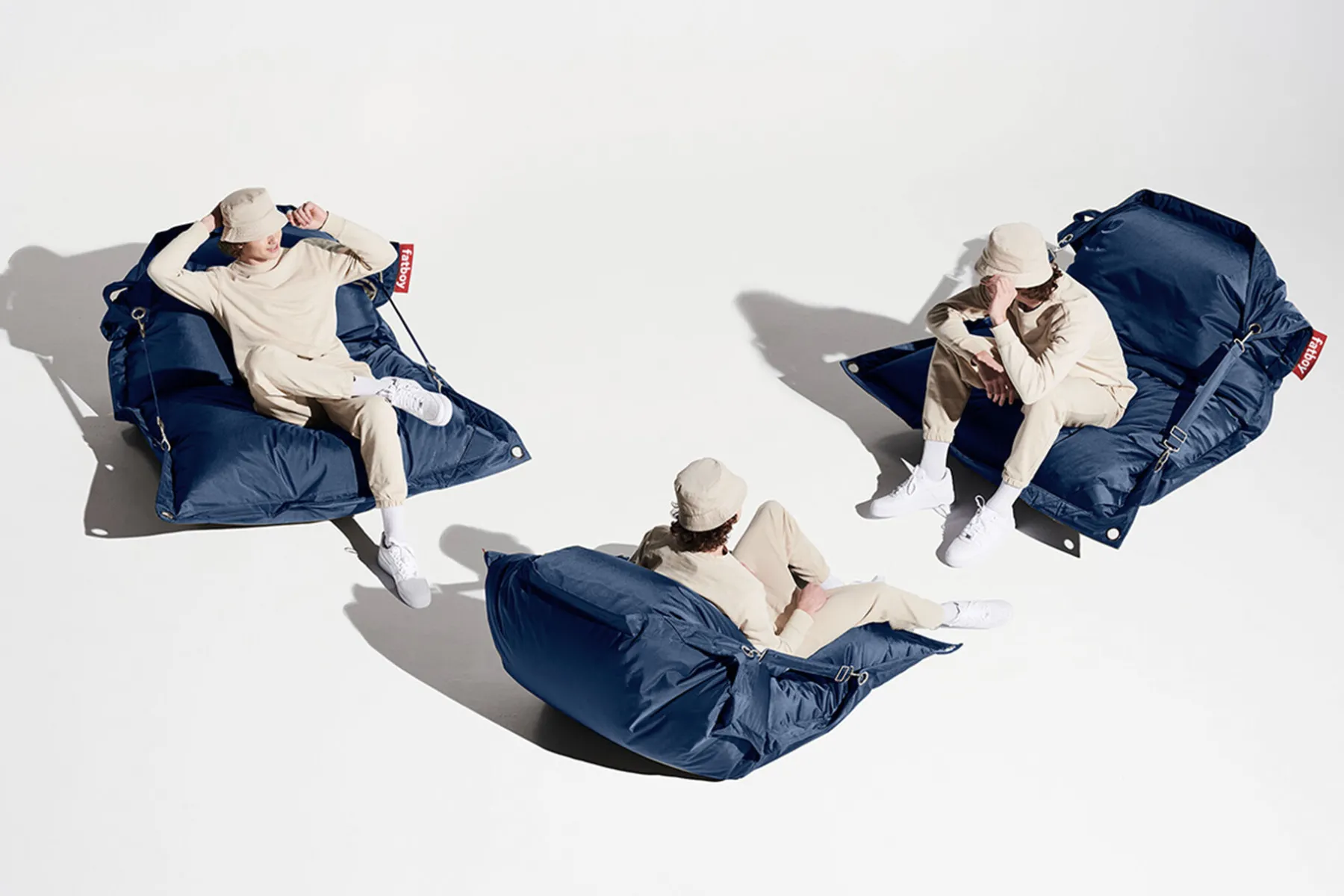 Fatboy Buggle-Up Pouf, bleu, 137x185 cm