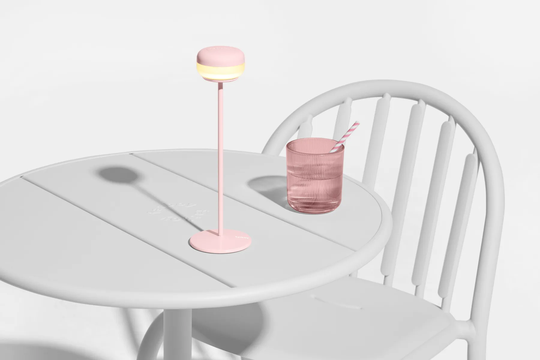 Fatboy Cheerio Lampe de table sans fil, rose, 8x8x25.8 cm