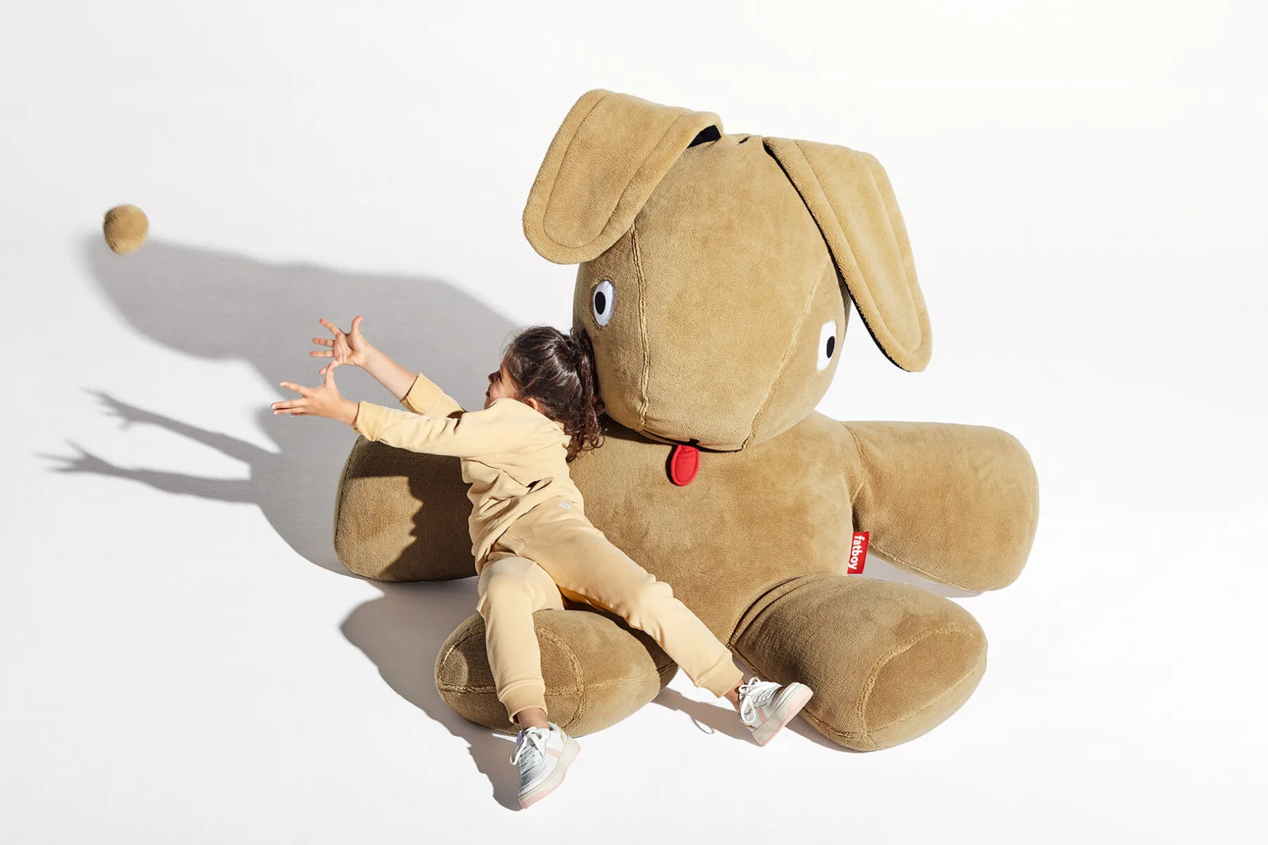 Fatboy Co9 XS Teddy Lapin en peluche, marron, 180x150x50 cm