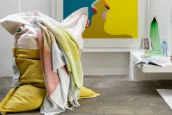 Fatboy Colour Blend Blanket Couverture en laine, jaune, 130x185 cm