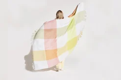 Fatboy Colour Blend Blanket Couverture en laine, jaune, 130x185 cm