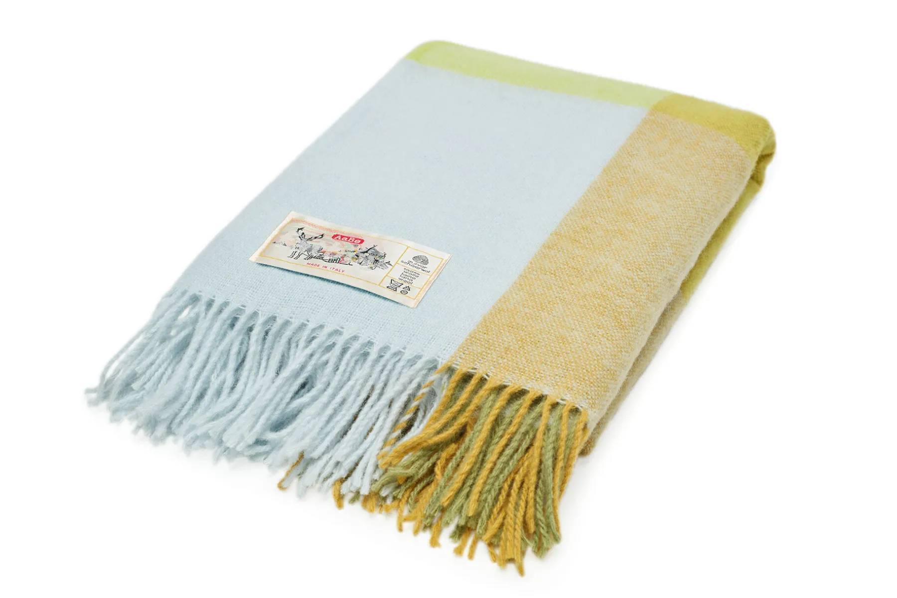 Fatboy Colour Blend Blanket Couverture en laine, jaune, 130x185 cm