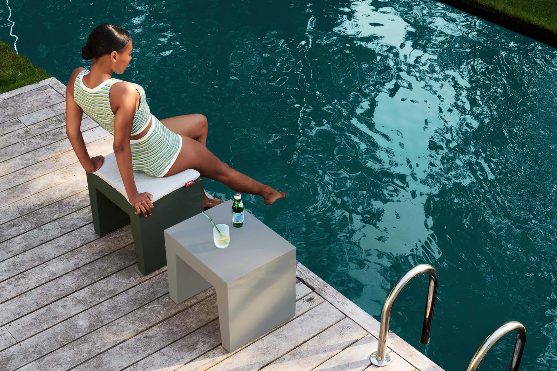 Fatboy Concrete Seat Tabouret d’extérieur, 40x50x43 cm