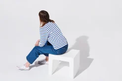 Fatboy Concrete Seat Tabouret d’extérieur, blanc, 40x50x43 cm