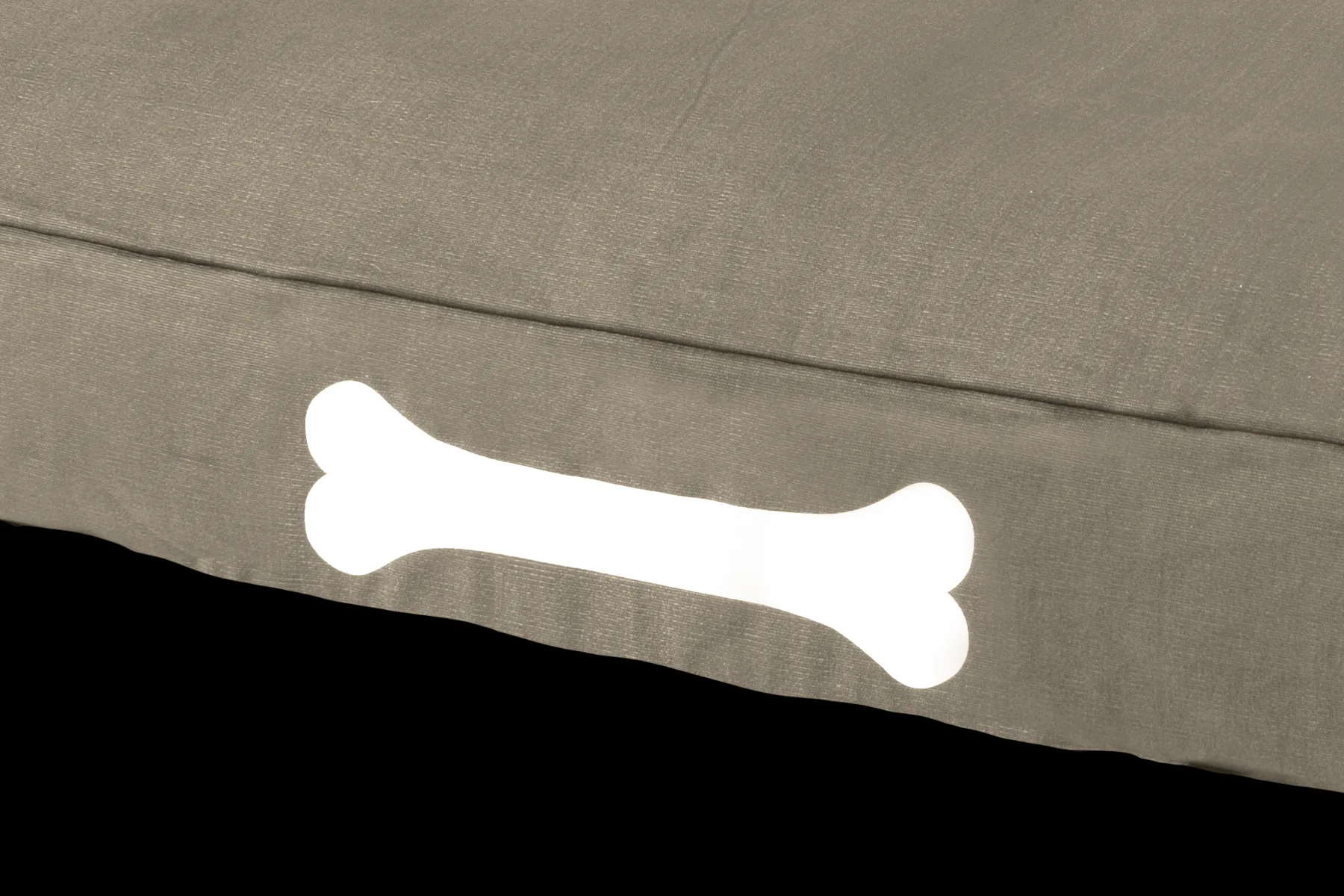 Fatboy Doggielounge L Canvas Grand coussin pour chien, gris, 80x120x15 cm
