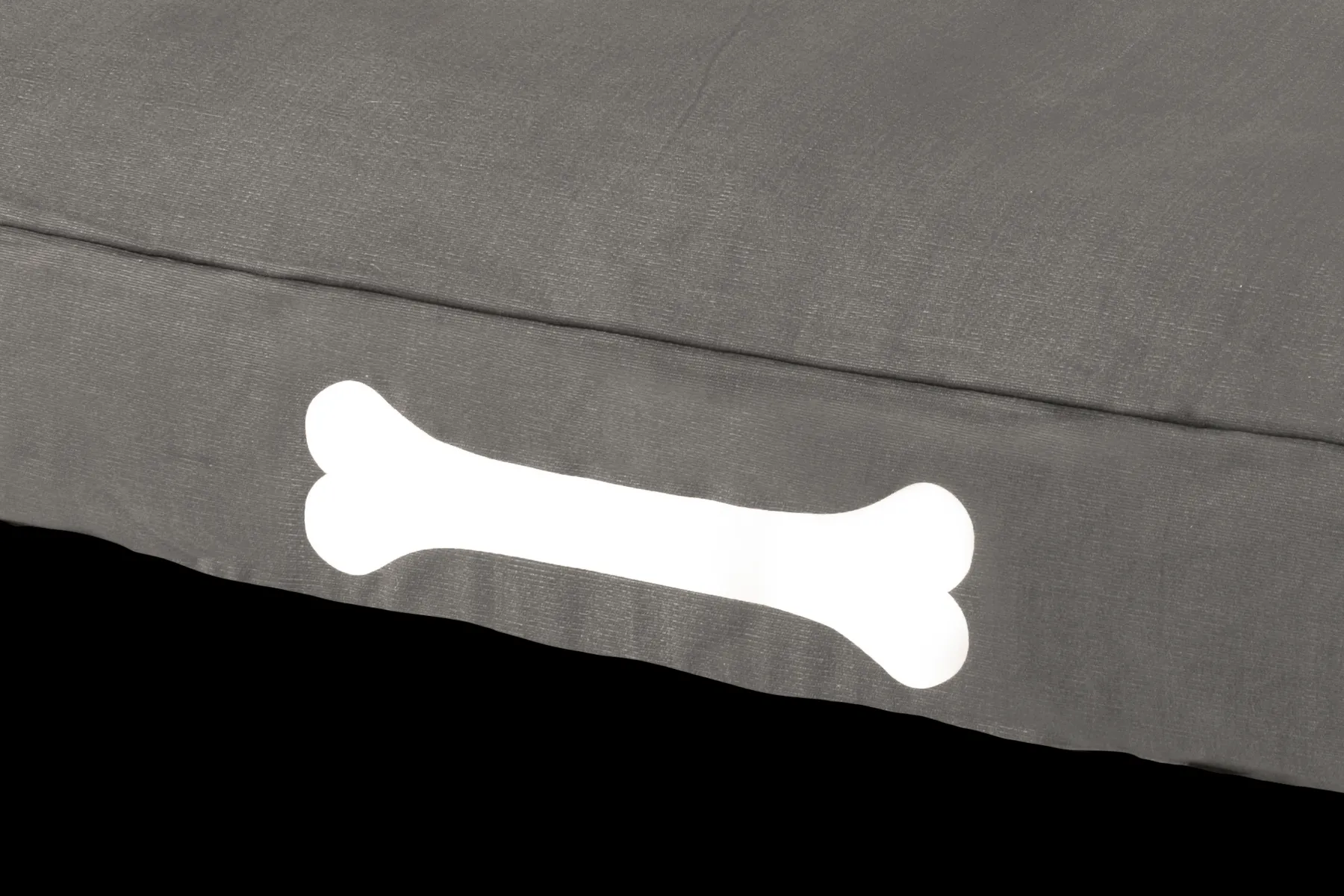 Fatboy Doggielounge L Canvas Grand coussin pour chien, gris, 80x120x15 cm