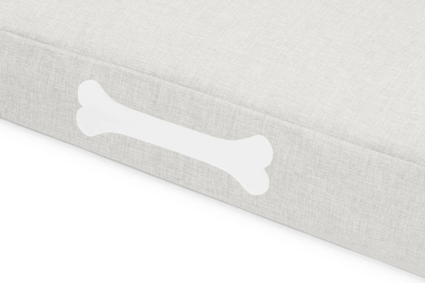 Fatboy Doggielounge Olefin Large Grand coussin pour chien, gris, 120x75x14 cm