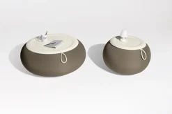 Fatboy Dumpty Outdoor Tables basses d'extérieur, gris, 78x78x21 cm