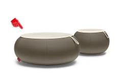 Fatboy Dumpty Outdoor Tables basses d'extérieur, gris, 78x78x21 cm