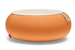 Fatboy Dumpty Outdoor Tables basses d'extérieur, orange, 78x78x21 cm