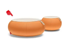 Fatboy Dumpty Outdoor Tables basses d'extérieur, orange, 78x78x21 cm