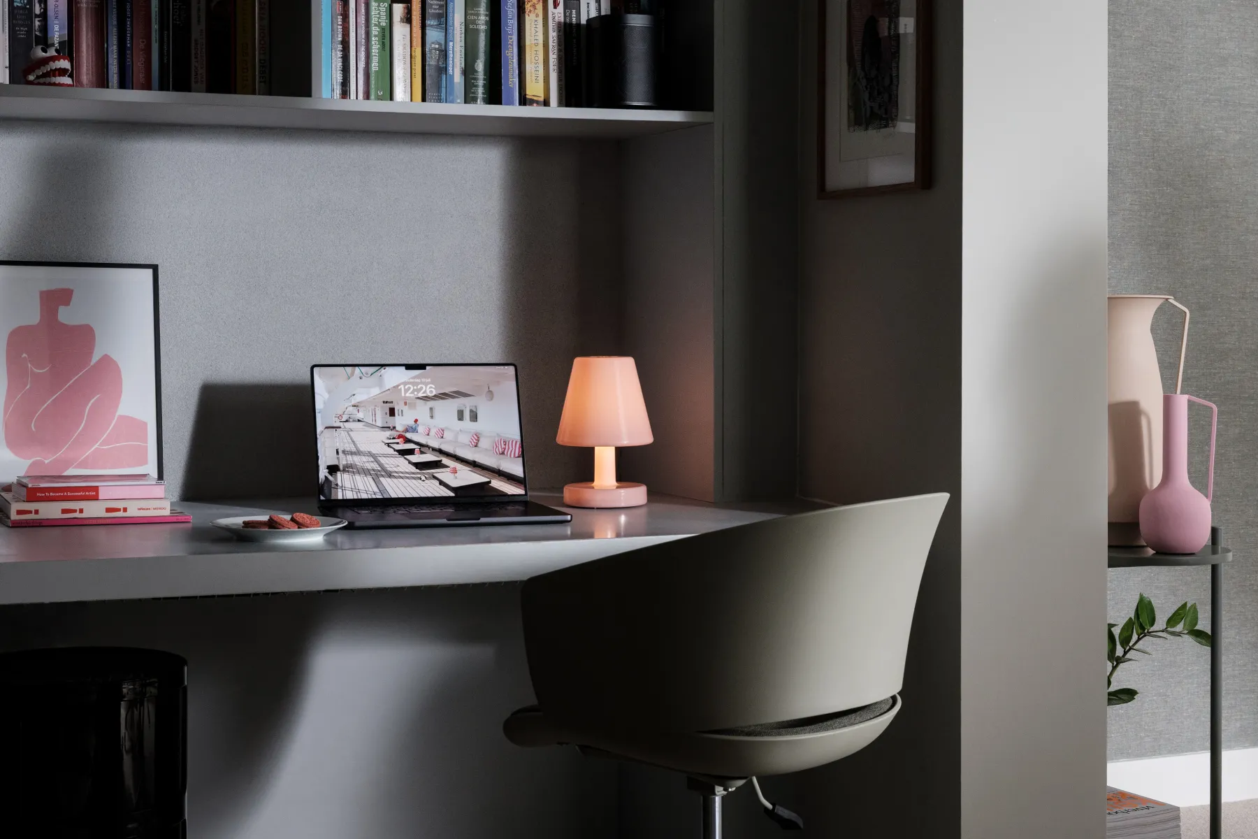 Fatboy Edison The Ambiance Lampe rechargeable, rose, 16.5x16.5x25.3 cm