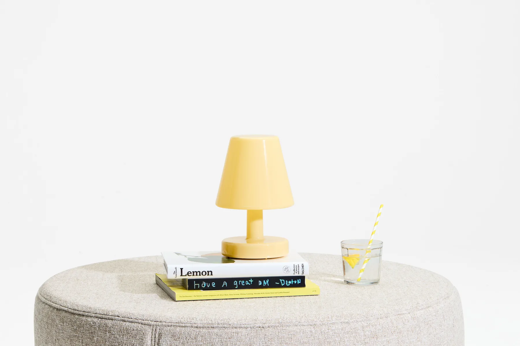 Fatboy Edison The Ambiance Lampe rechargeable, jaune, 16.5x16.5x25.3 cm