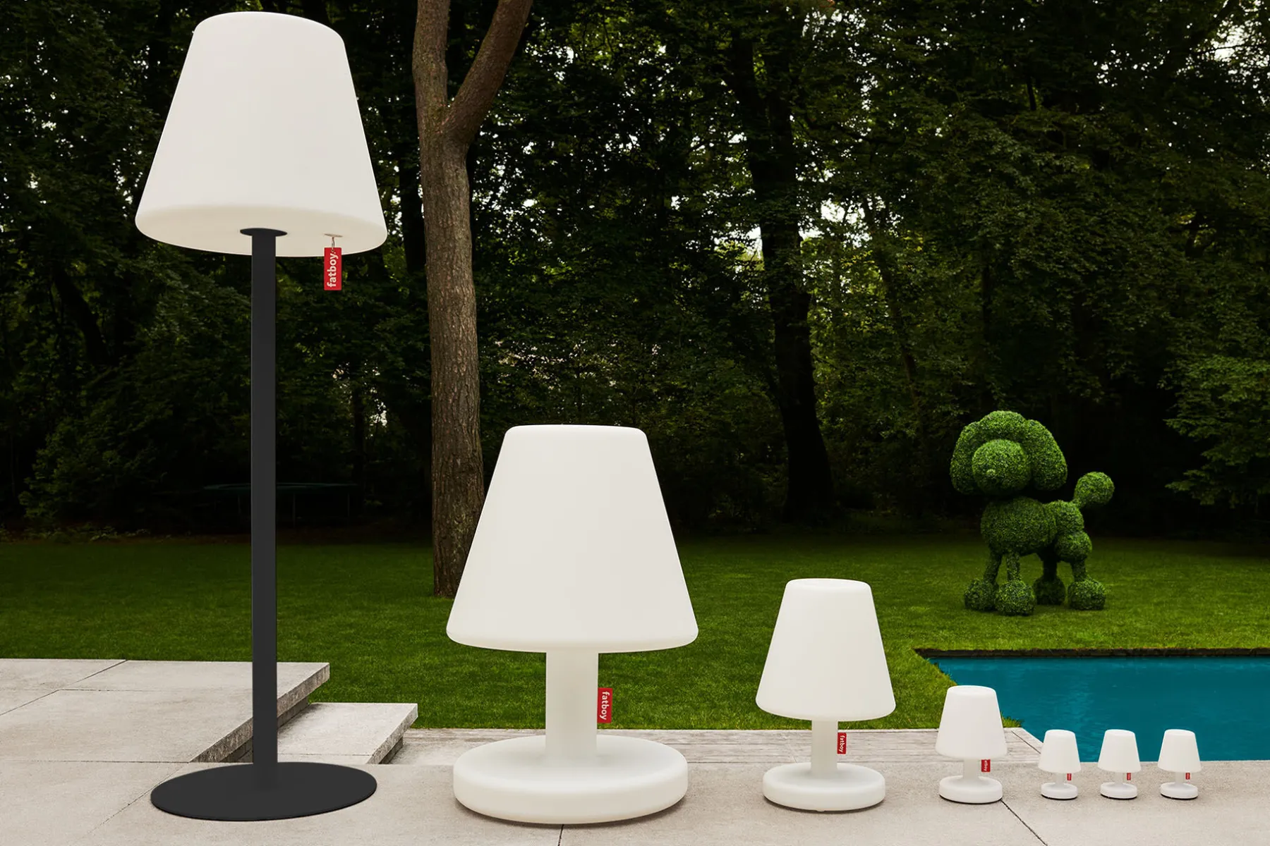 Fatboy Edison the Giant Grande lampe sur pied, black, 58x58x182 cm