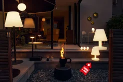 Fatboy Edison the Medium connect Une lampe iconique sur pied ou de table pour apporter une ambiance supplémentaire à vos espaces intérieurs et extérieurs., 32x51 cm