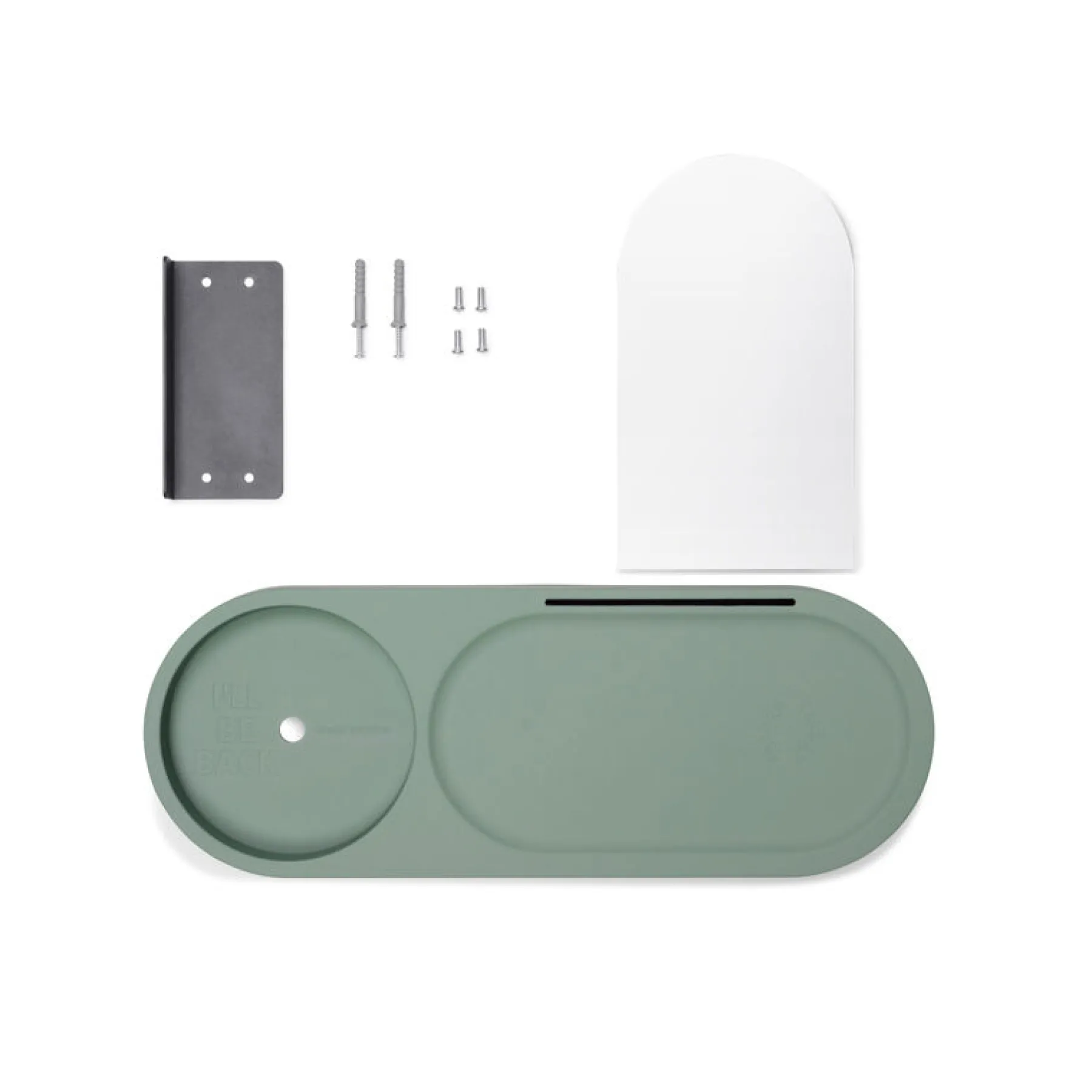 Fatboy Edison the Petit Residence Étagère murale pour Edison the Petit, vert, 46x17.5x25.1 cm
