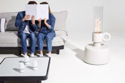 Fatboy Flamtastique Lampe à huile pour l’extérieur, blanc, 58.5x115.5 cm