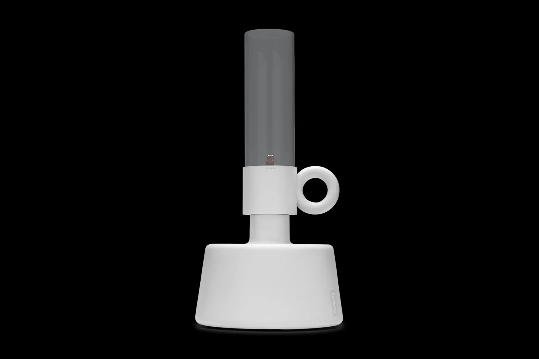 Fatboy Flamtastique Lampe à huile pour l’extérieur, blanc, 58.5x115.5 cm