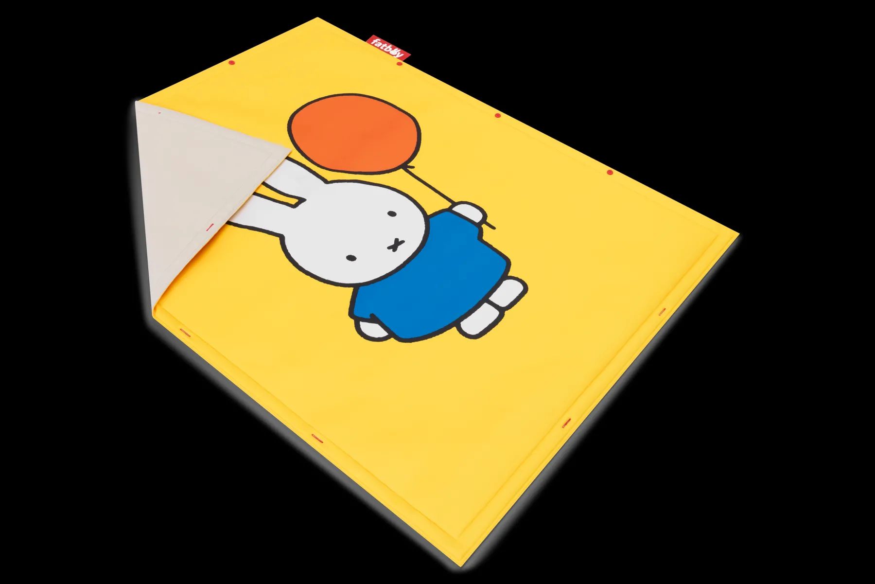 Fatboy Flying Carpet x Miffy Tapis de jeu Miffy, jaune, 180x140 cm