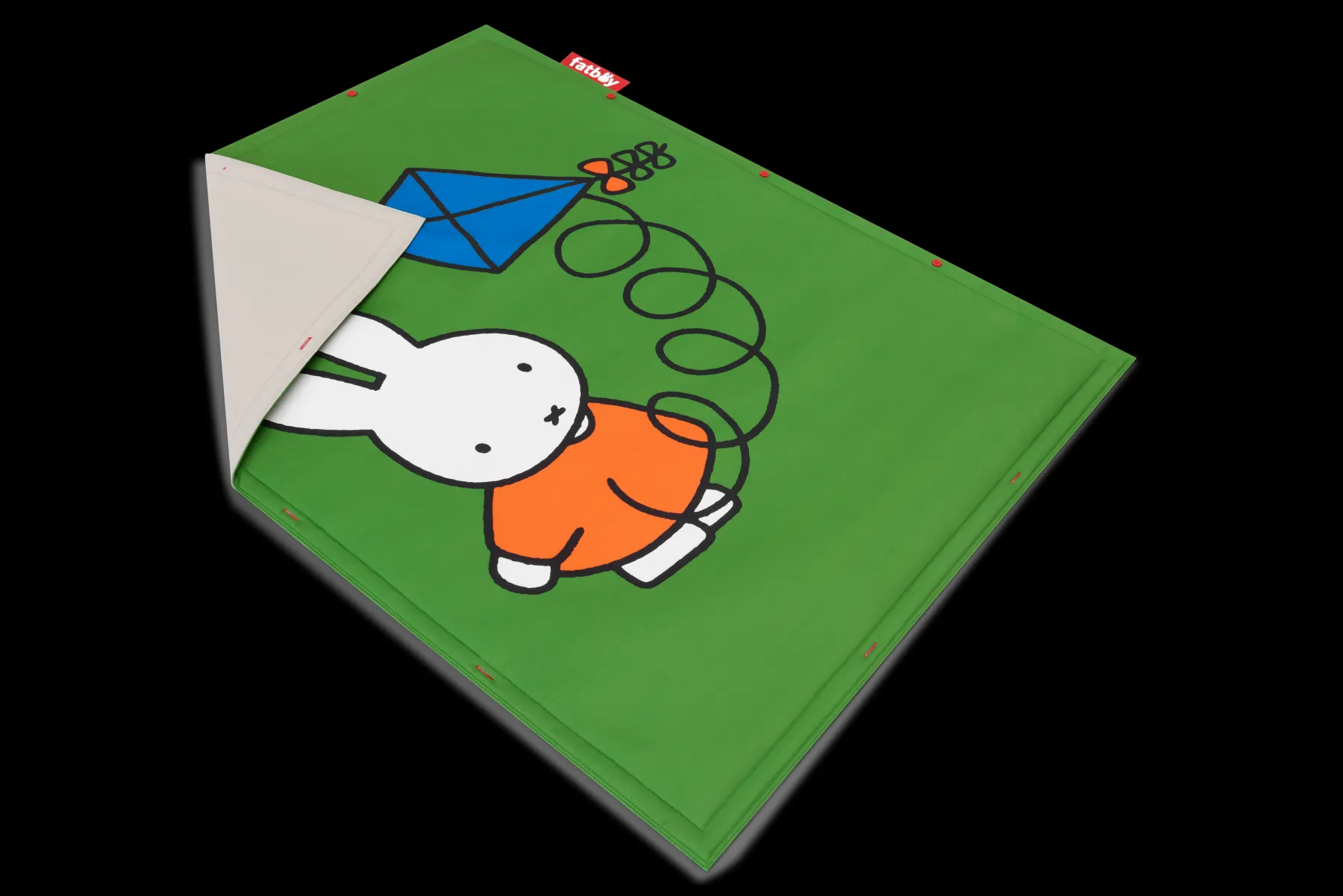 Fatboy Flying Carpet x Miffy Tapis de jeu Miffy, vert, 180x140 cm