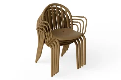 Fatboy Fred's Armchair Chaise de jardin avec accoudoirs, marron, 60x59.5x80.5 cm