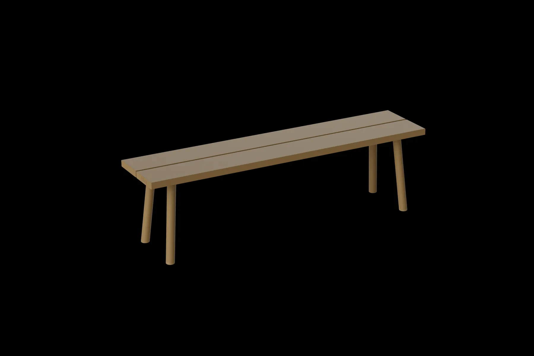 Fatboy Fred's Bench Banc de jardin, marron, 160x40x46.5 cm