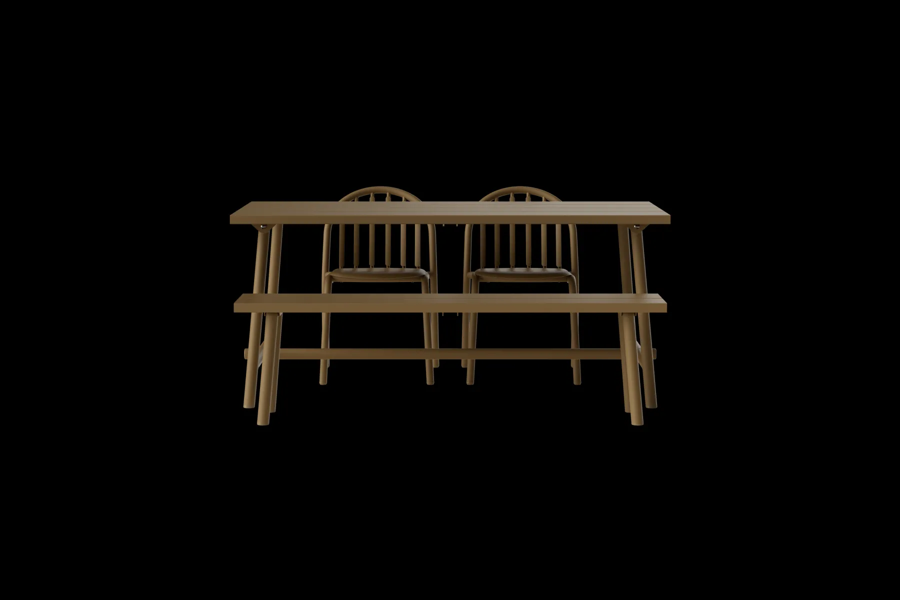 Fatboy Fred's Bench Banc de jardin, marron, 160x40x46.5 cm