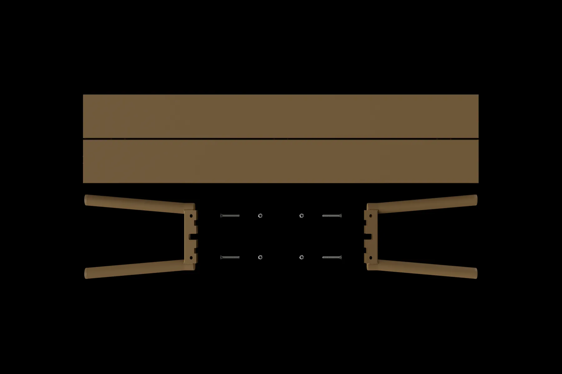Fatboy Fred's Bench Banc de jardin, marron, 160x40x46.5 cm