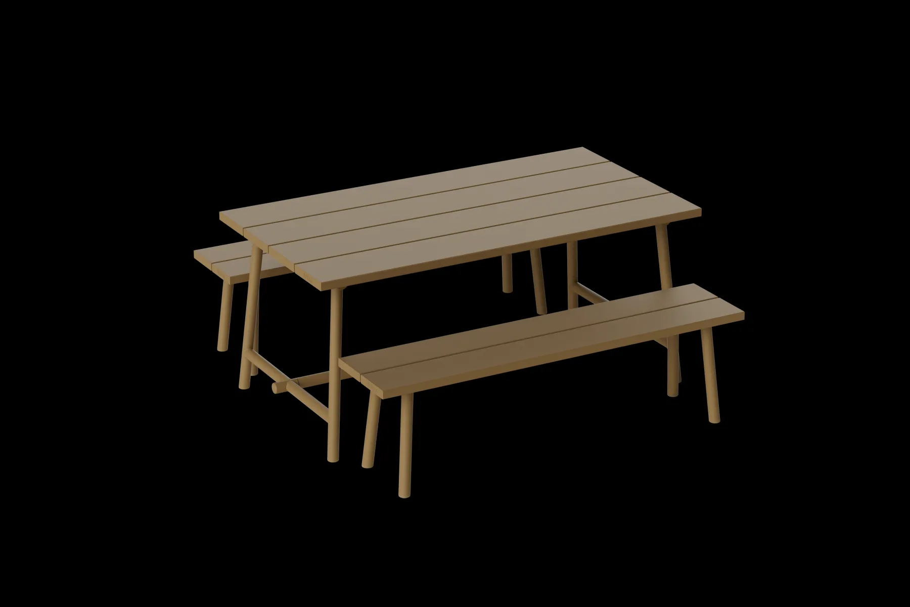 Fatboy Fred's Bench Banc de jardin, marron, 160x40x46.5 cm