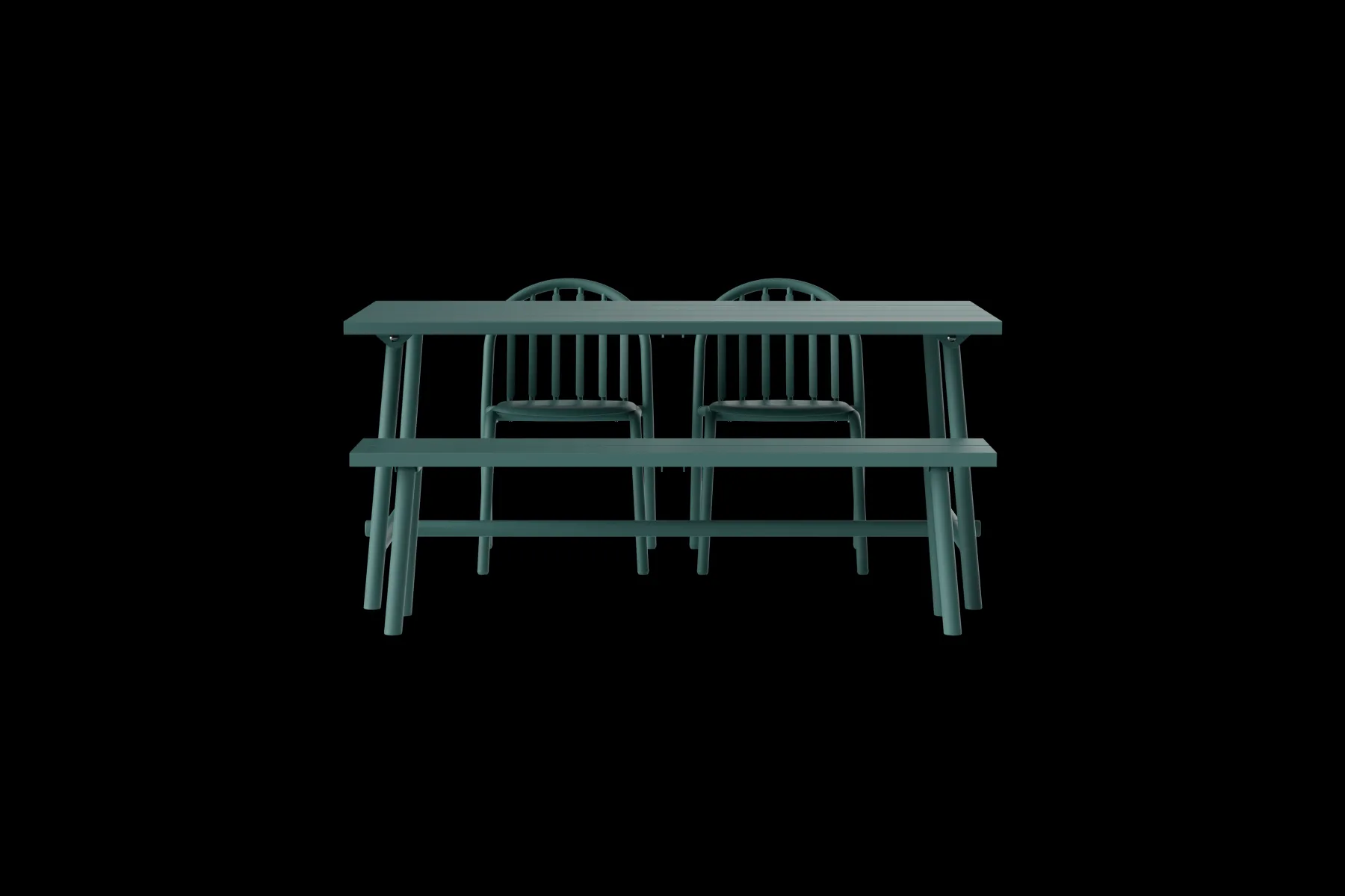Fatboy Fred's Bench Banc de jardin, vert, 160x40x46.5 cm