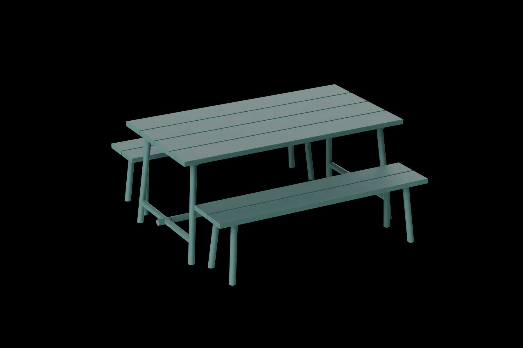 Fatboy Fred's Bench Banc de jardin, vert, 160x40x46.5 cm