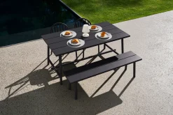 Fatboy Fred's Bench Banc de jardin, black, 160x40x46.5 cm
