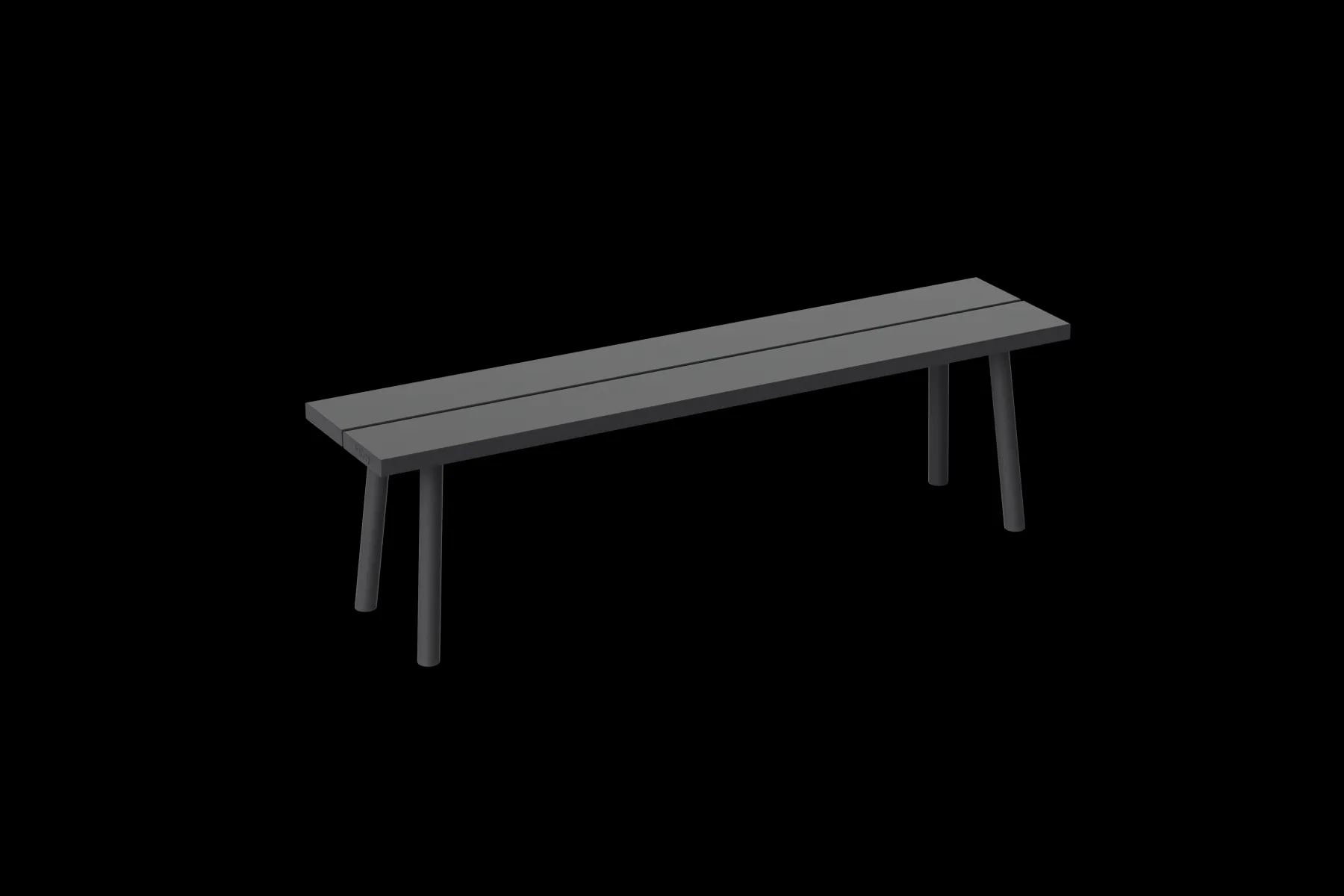 Fatboy Fred's Bench Banc de jardin, black, 160x40x46.5 cm