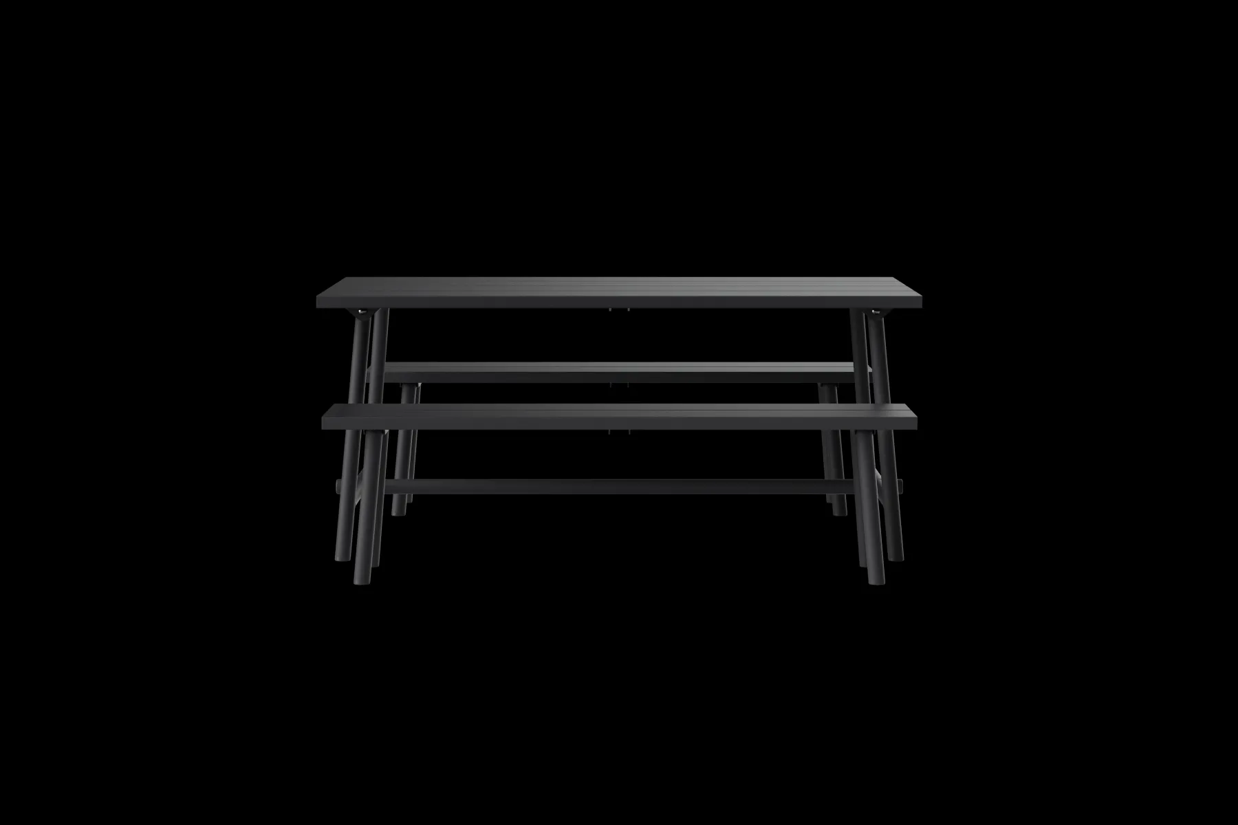 Fatboy Fred's Bench Banc de jardin, black, 160x40x46.5 cm