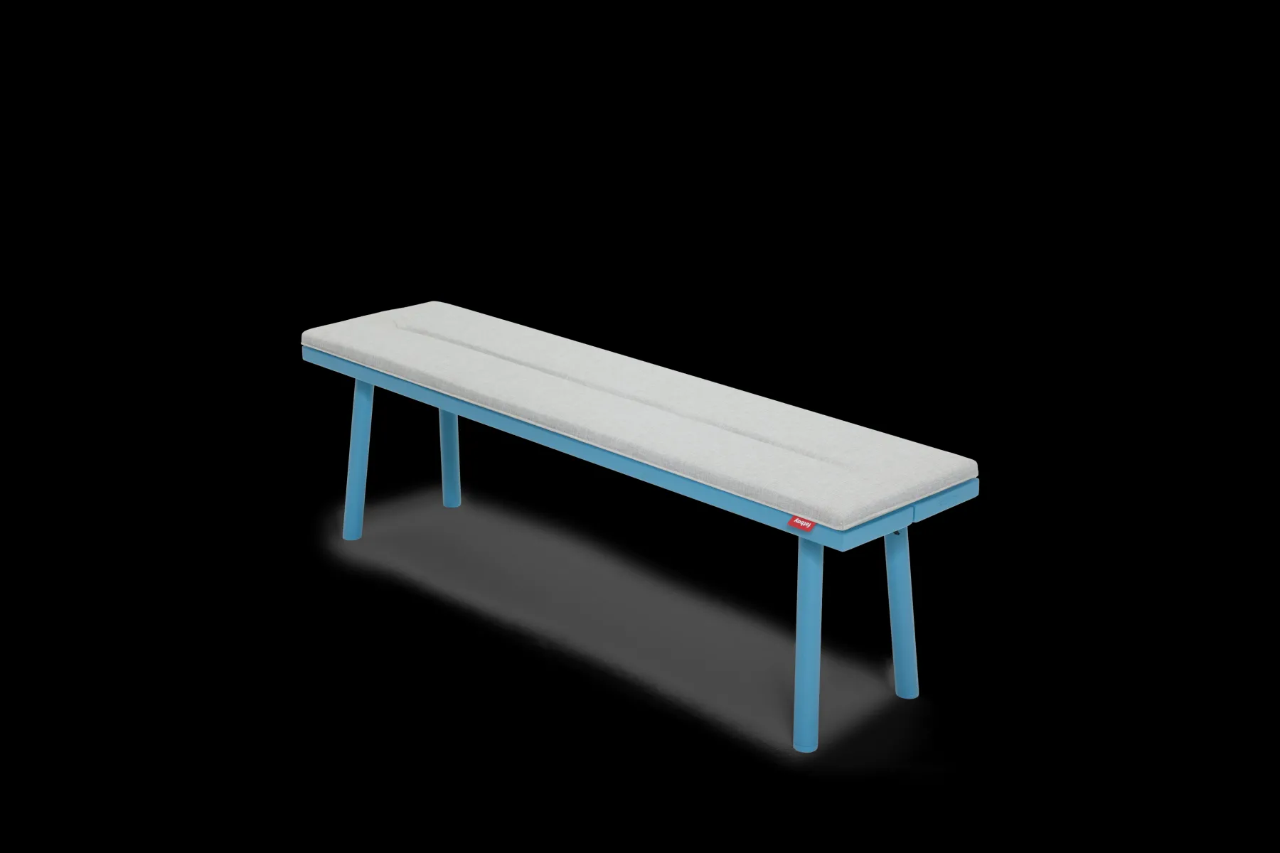 Fatboy Fred's Bench Pillow Coussin d’extérieur, gris, 160x40x3.5 cm