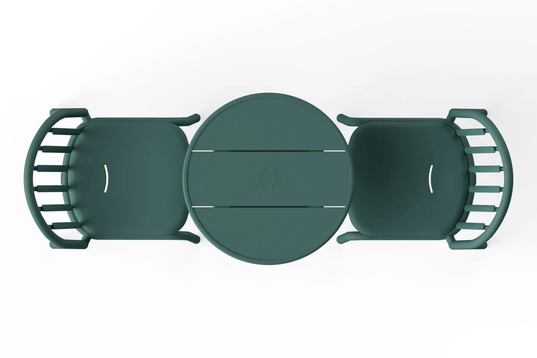 Fatboy Fred's Bistreau Petite table de jardin ronde, vert, 60x60x76 cm